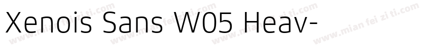 Xenois Sans W05 Heav字体转换